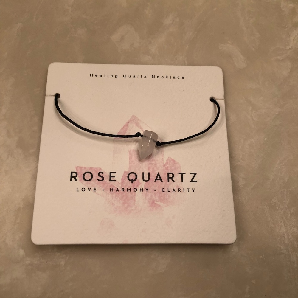 Francesca’s Rose Quartz Necklace